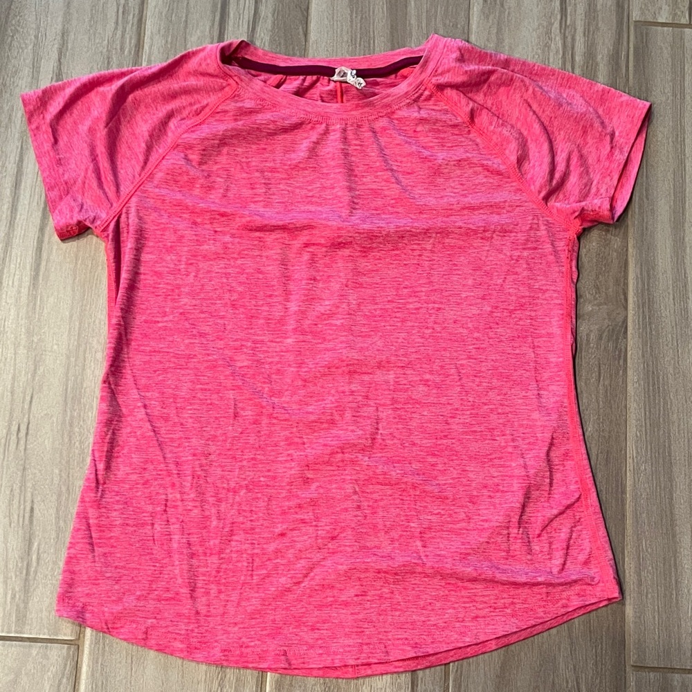 Champion Women's Heathered Pink Short Sleeve Tee- XS